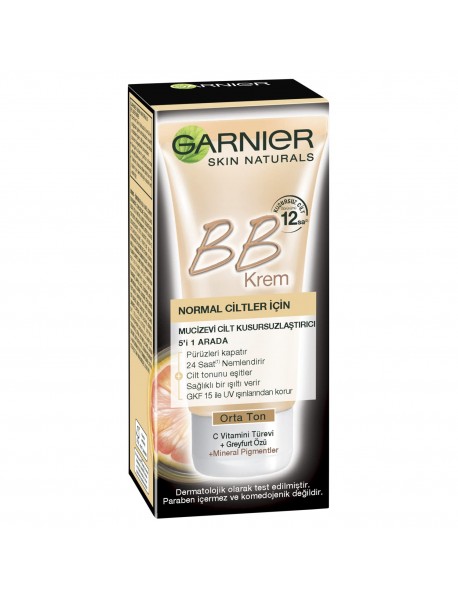 Garnier Skin Naturals BB Krem Mucizevi Cilt Kusursuzlaştırıcı Orta Ton (18 ml)
